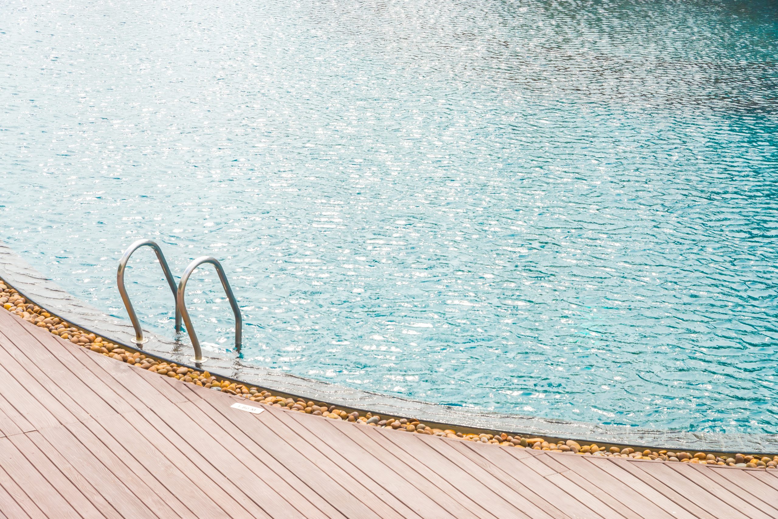 Stairpool ladder near poolside - soft filter
